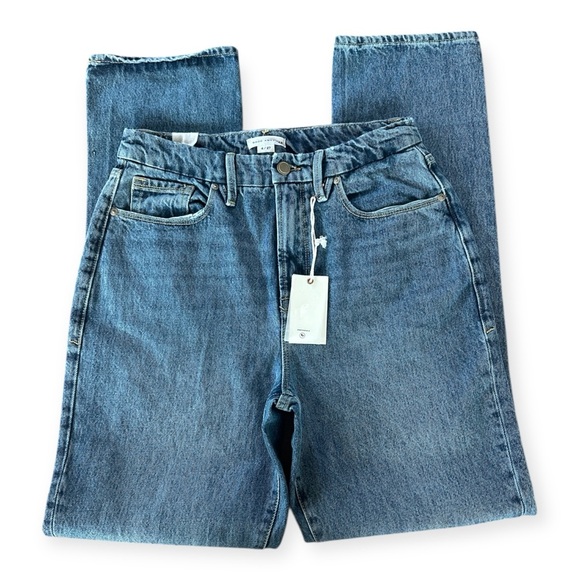 NWT Good American good boy women's Blue Straight Leg Jeans size 4/27 - Picture 13 of 16